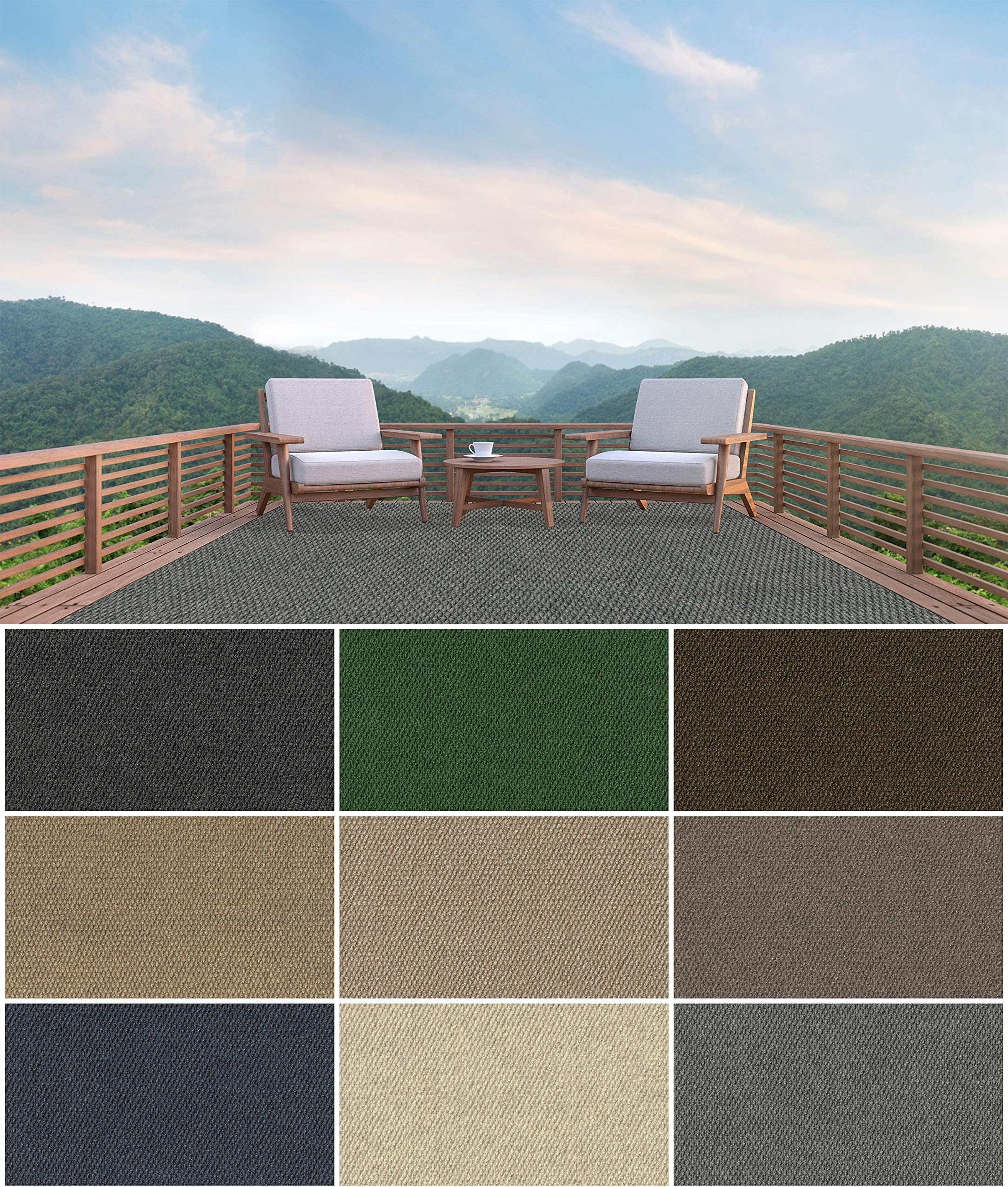 KOECKRITZ Rugs Heavy Duty Indoor/Outdoor Area Rugs Rubber