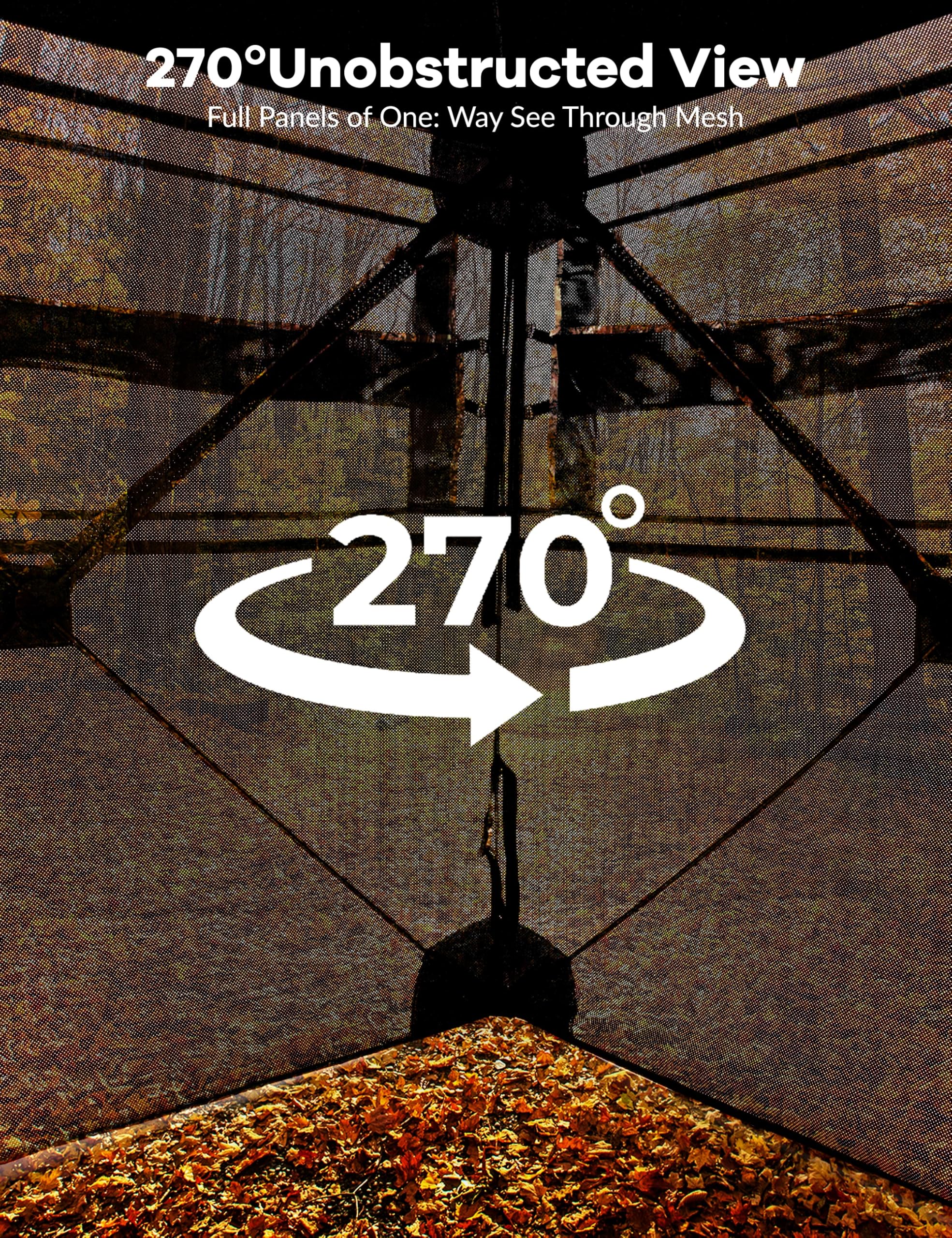 GarveeLife Hunting Blind, Pop Up Ground Blinds for 2-3 People, 58