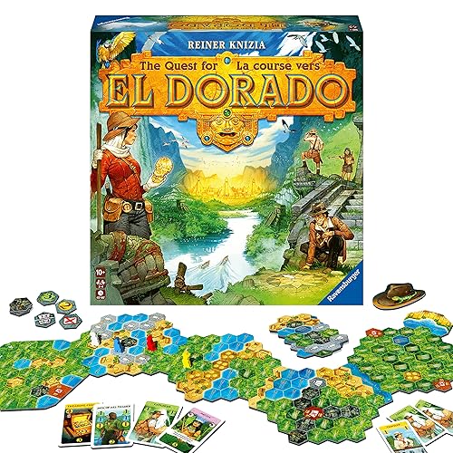 Ravensburger La Busca de El Dorado - Emocionante Juego de Estrategia de Tablero | Adecuado para Niños y Adultos | Diseñado para 2-4 Jugadores | Incluye Mini Expansión