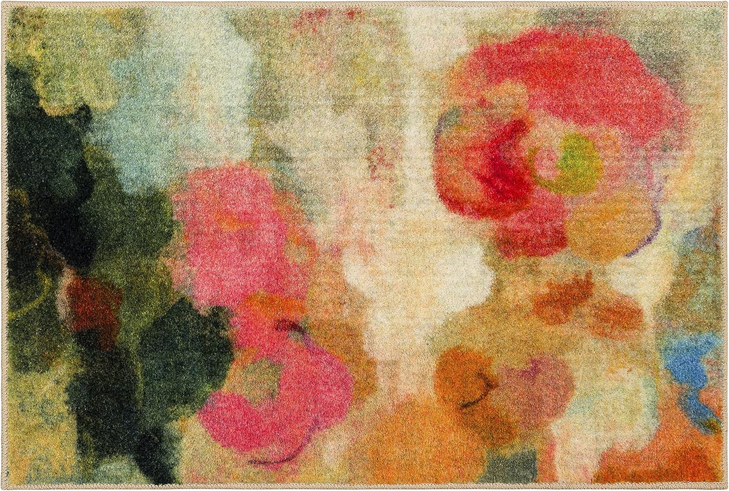 Mohawk Home Blurred Blossoms Floral Pink (2' X 3') Accent