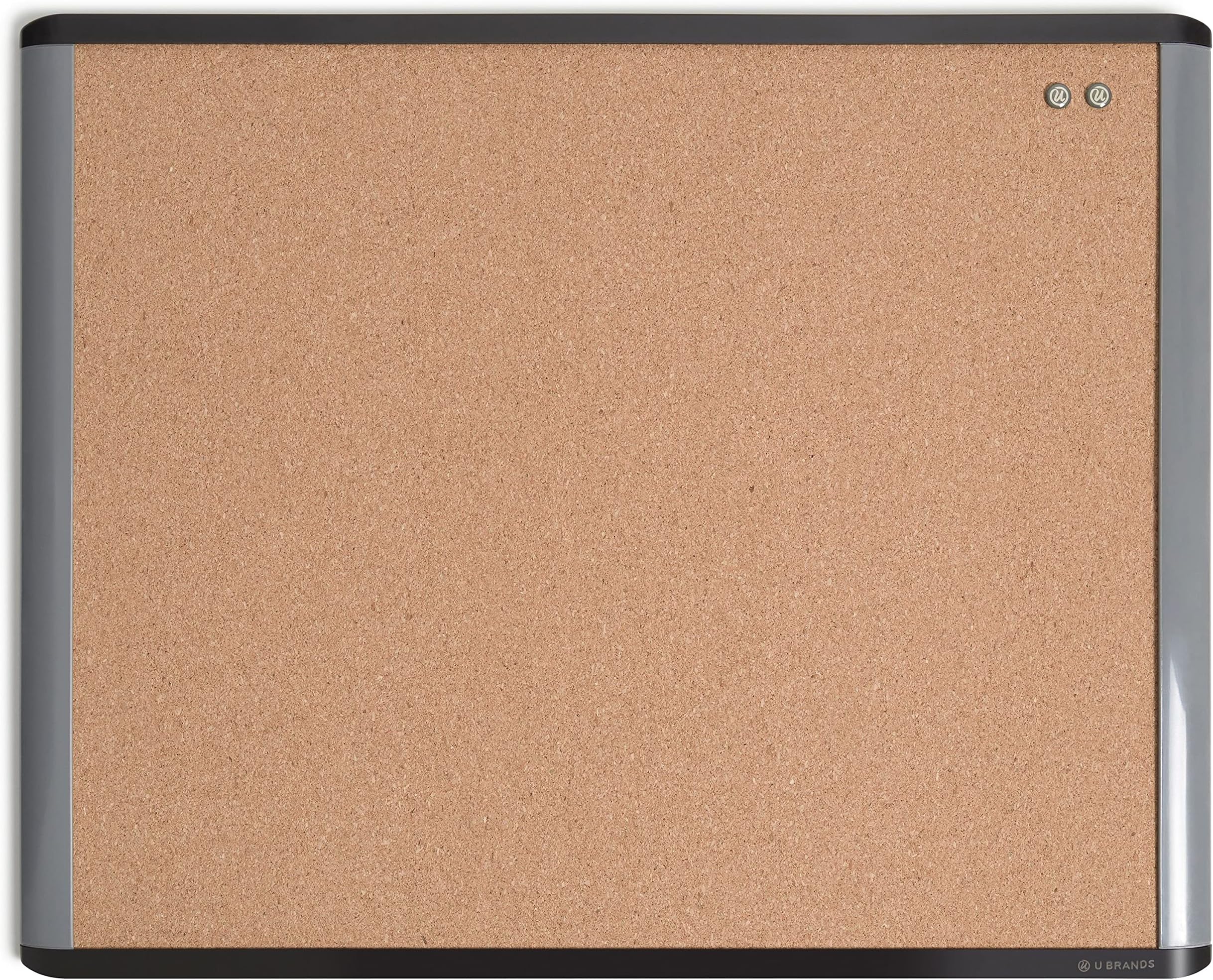 U Brands Cork Canvas Bulletin Board, 14 X 14 Inches