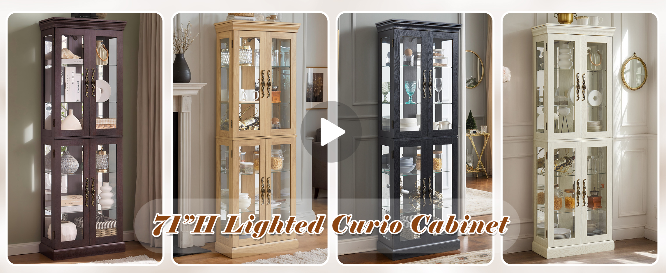 Amazon.com - Lighted Curio Cabinet 71