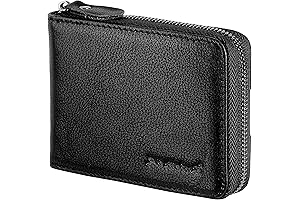 RFID Blocking Zipper Wallets for Men