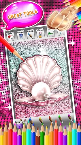 Livro de colorir Seashells