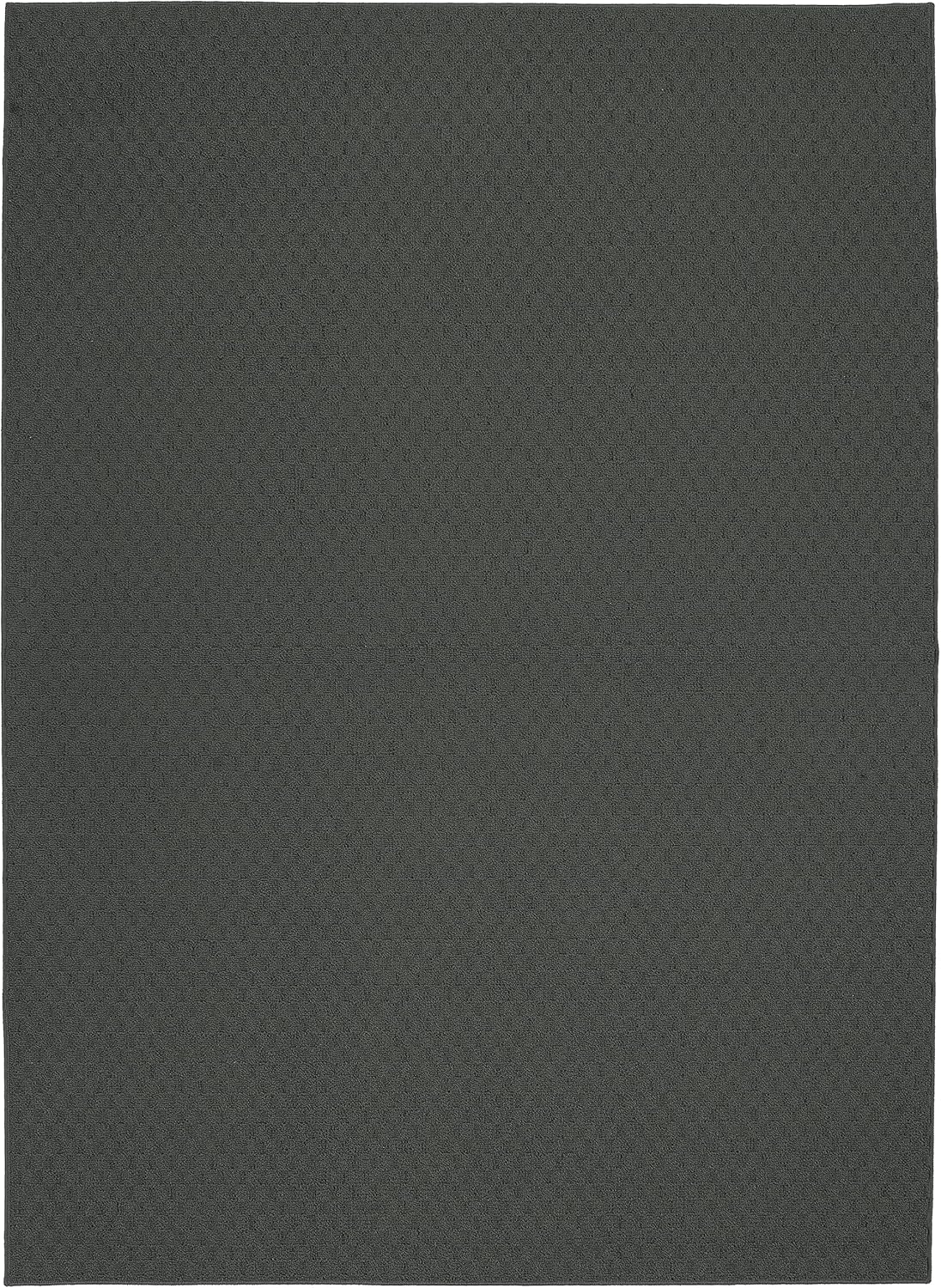 Garland Rug Town Square Cinder Gray 3' x 5' Non Slip Area Rug for Living Rooms & Hallways, Stylish & Durable for High-Traffic Areas