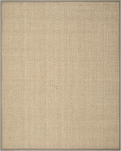 Miniatura 10 de Safavieh NF114A Natural Fiber Collection - Alfombra de fibras naturales de patrón trenzado, varios colores (5 x 8 pies), Fibras naturales, Natural