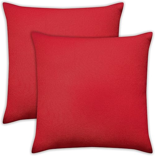 Miniatura 9 de Craftbot Fundas de almohada decorativas 100% algodón (sólidas), color gris claro, 16 x 16 pulgadas, paquete de 2 unidades, sin relleno