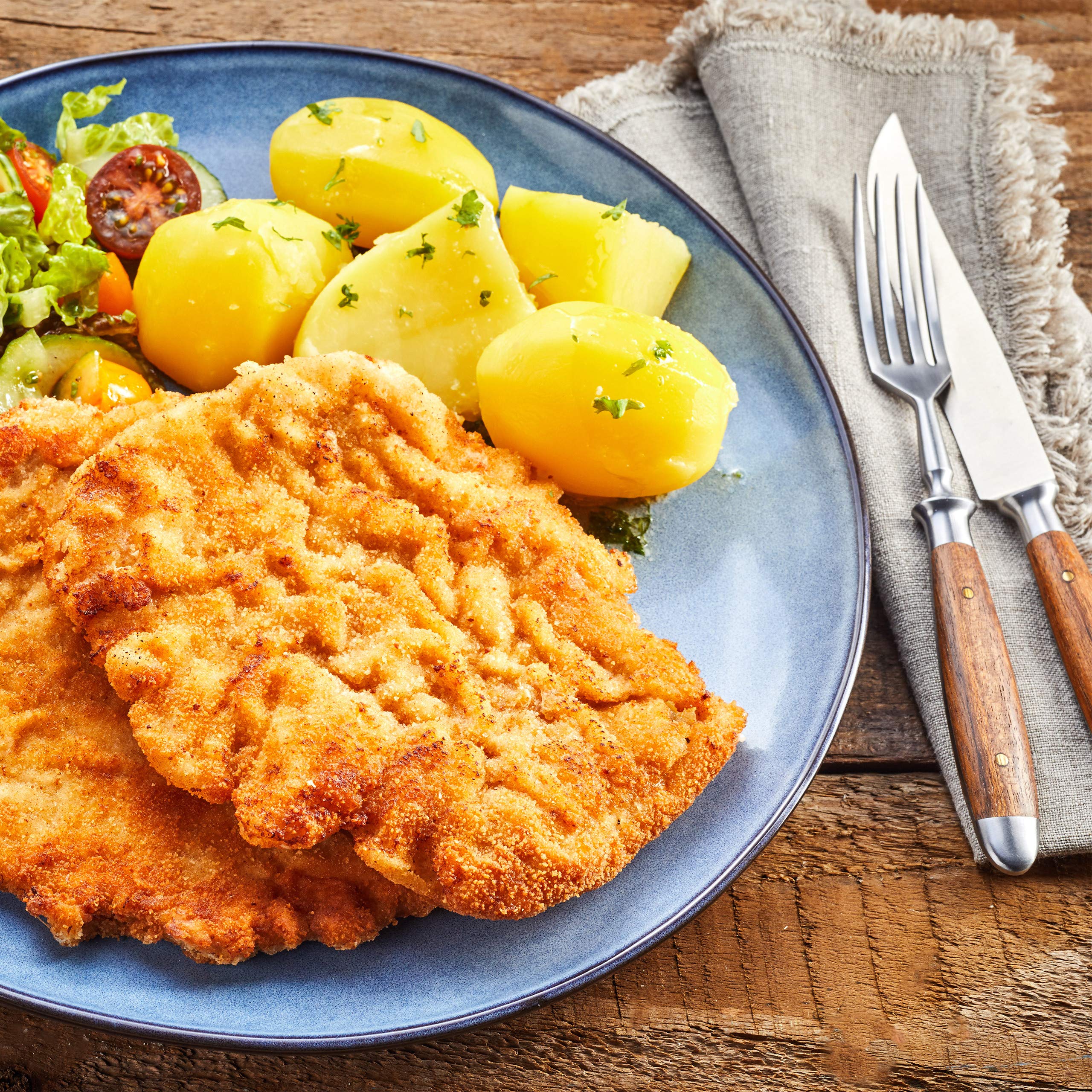 Relaxdays Profi Fleischklopfer, doppelseitig, Fleischhammer für Schnitzel, Steak, 28cm lang, rostfrei, Edelstahl, Silber