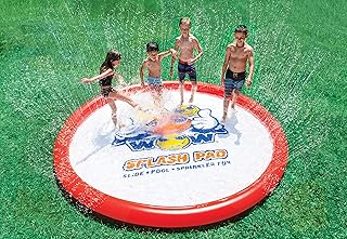 WOW World of Watersports Giant Splash Pad 10 Feet Diameter Inflatable Splash Pad with Sprinkler | 21-2040