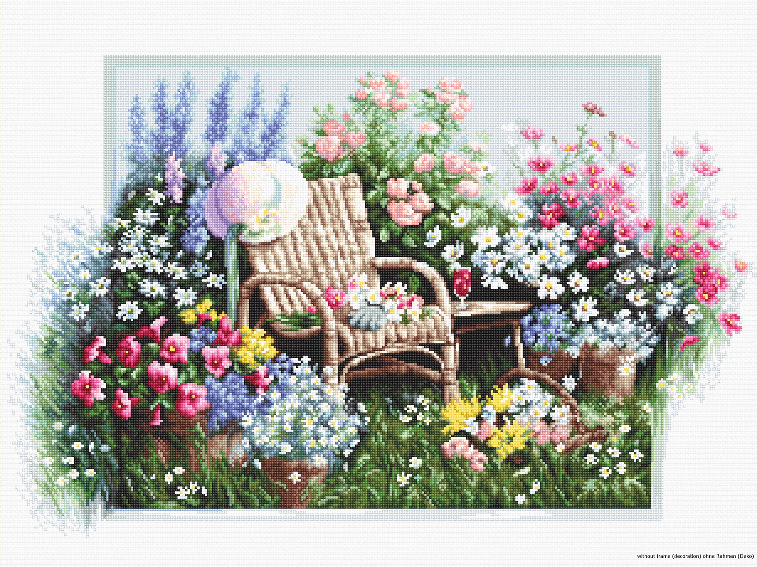 LUCAS Cross Stitch kit, Cotton, Multicoloured, 43x28cm