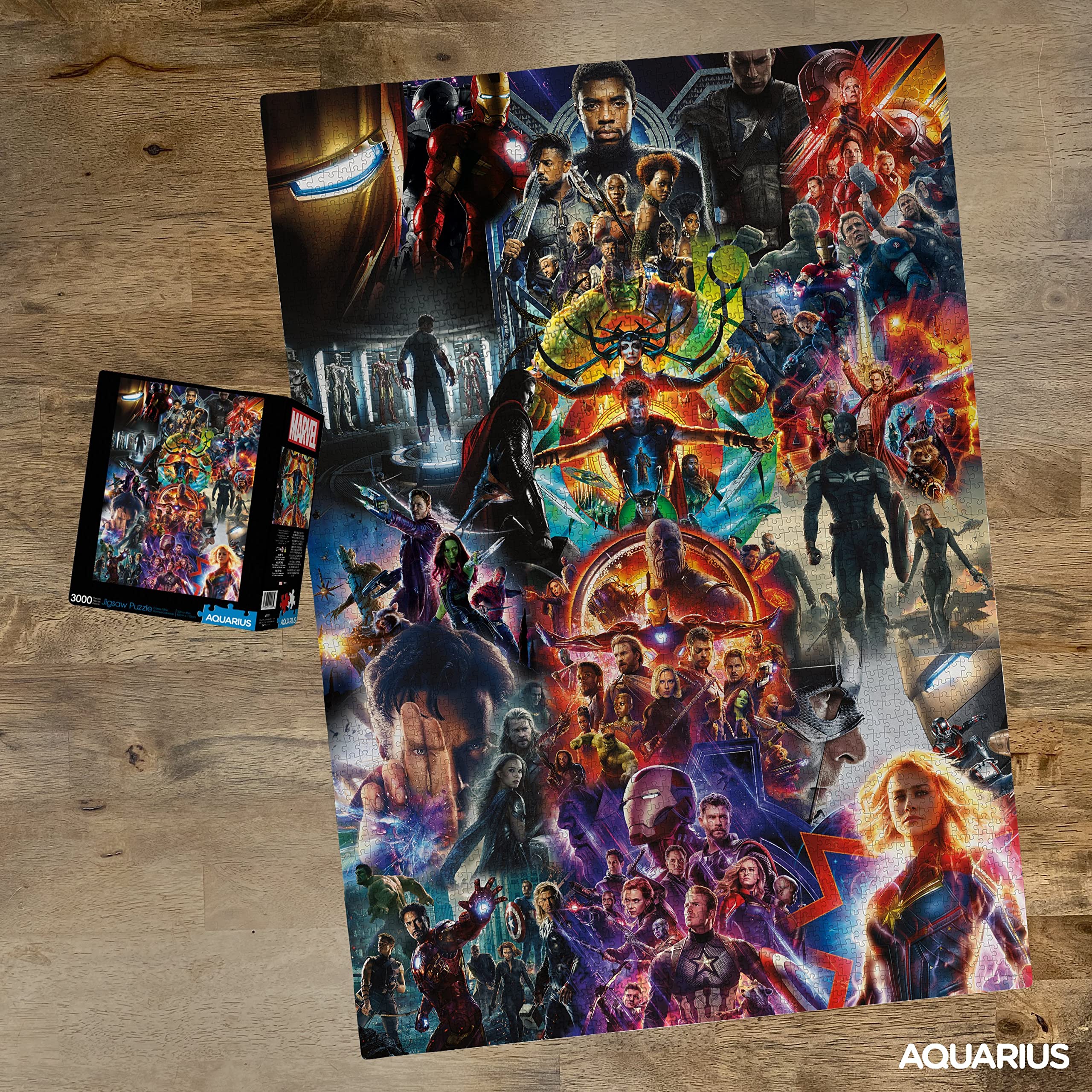 Buy AQUARIUS Marvel Avengers Collage 3000 Piece Jigsaw Puzzle Glare Free Precision Fit 