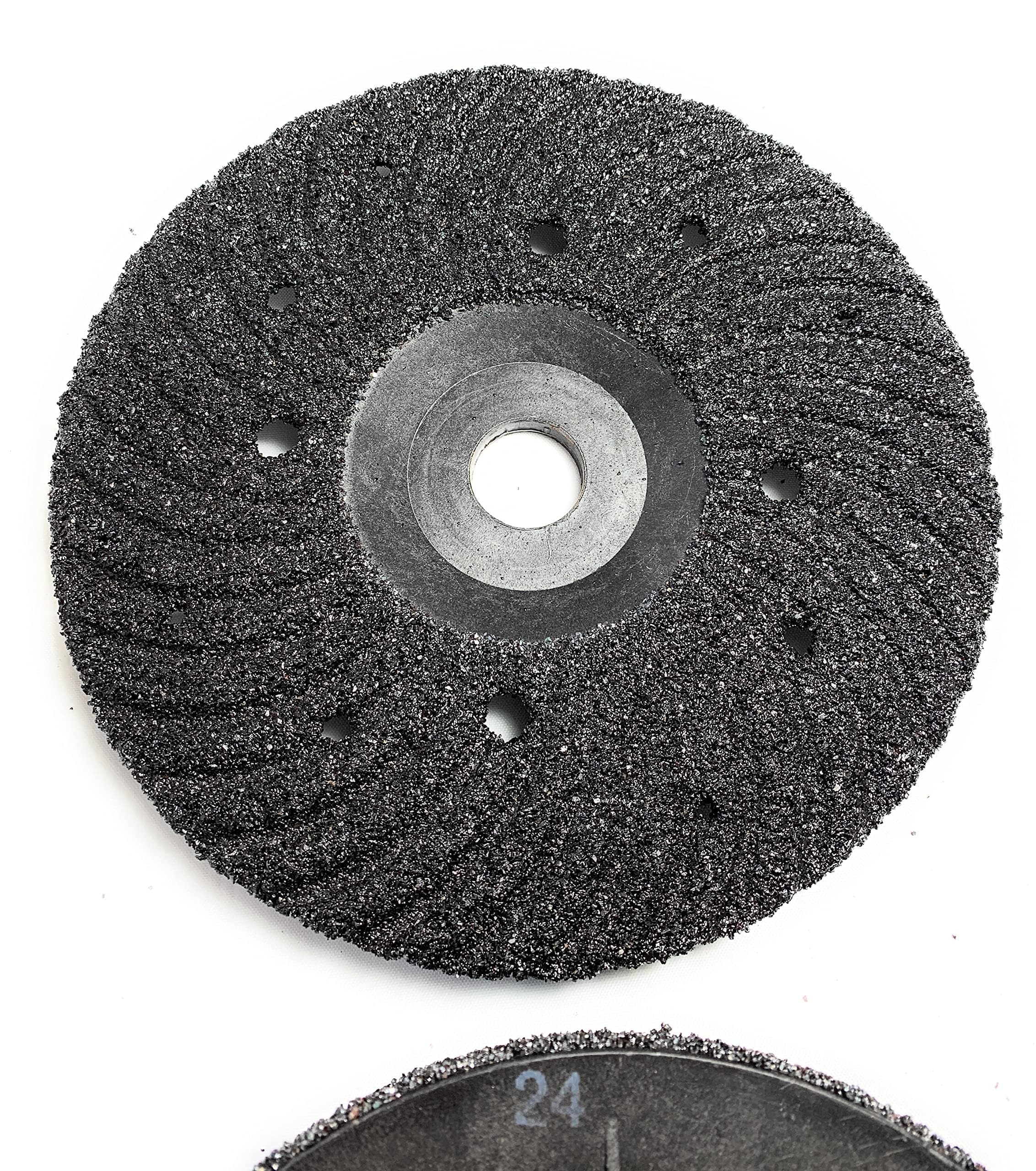 SIGNI Paquete de 5 muelas de plástico SiC para granito/mármol/hormigón y gafas (7 pulgadas, 24 grano)