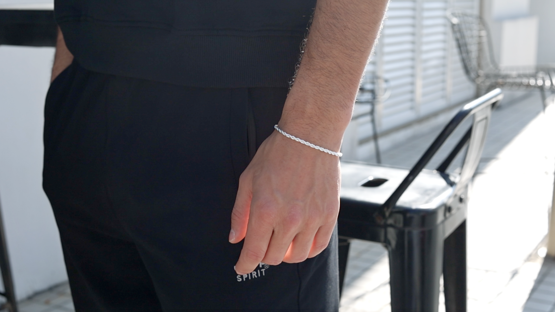 Pulsera de eslabones de plata 925 para mujer y hombre miniatura 7