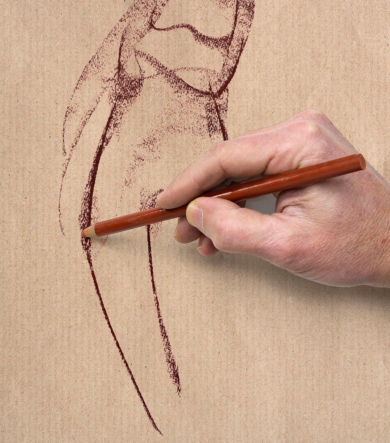 Clairefontaine Kraft Paper, 120 g, 50 x 70 cm - Brown, 25 Sheets