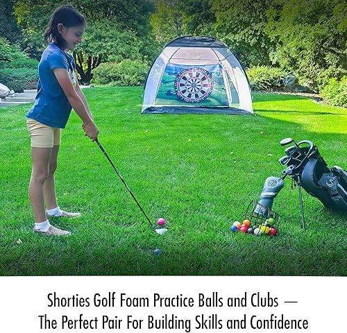 Miniatura 5 de Shorties Golf Pelotas de práctica, paquete de 8 pelotas de golf de espuma de alta densidad de colores para hombres, mujeres y niños, entrenamiento