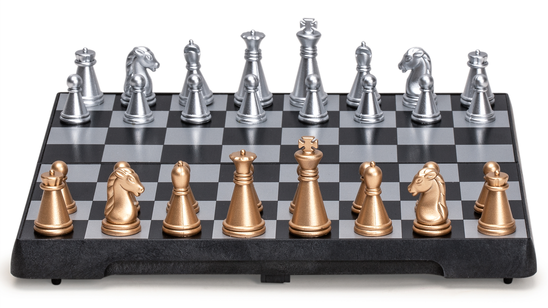 Jeu D'Échecs Magnétique Pliable 20cm - Parfait Pour Voyager - Yellow Mountain Imports