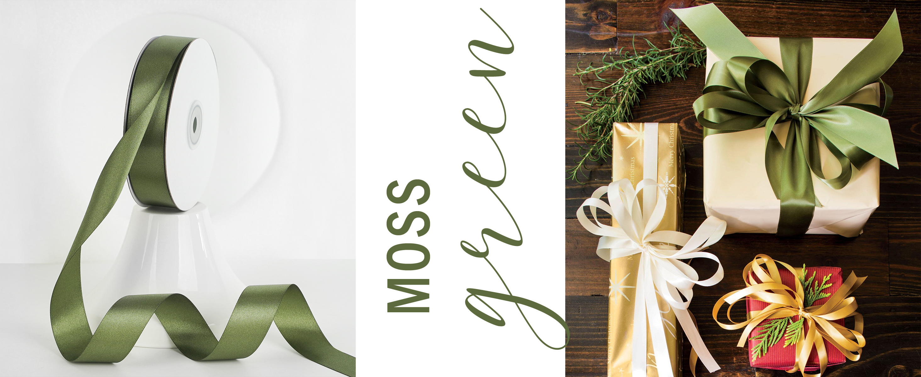 Amazon.com: MEEDEE Moss Green Ribbon 1 Inch Moss Green Satin