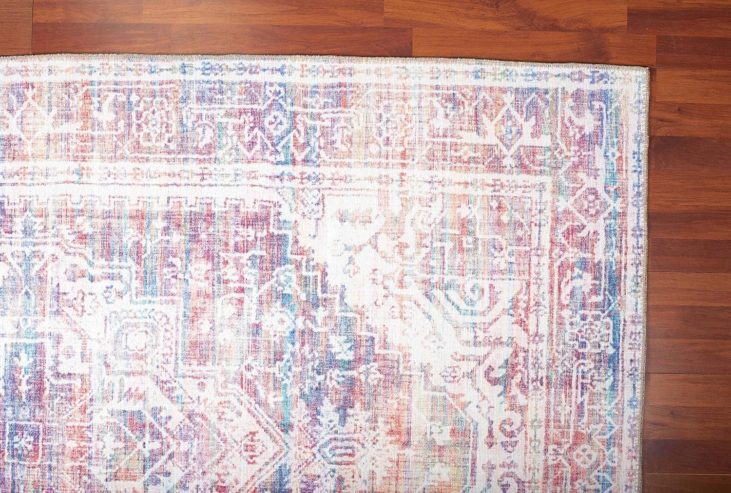Vintage Collection Area Rug for Living Room, Dining Room | Washable | Non-Shedding | Stain Resistant | Pet Friendly | ISFAHAN 3' x 5' Sand/Taupe