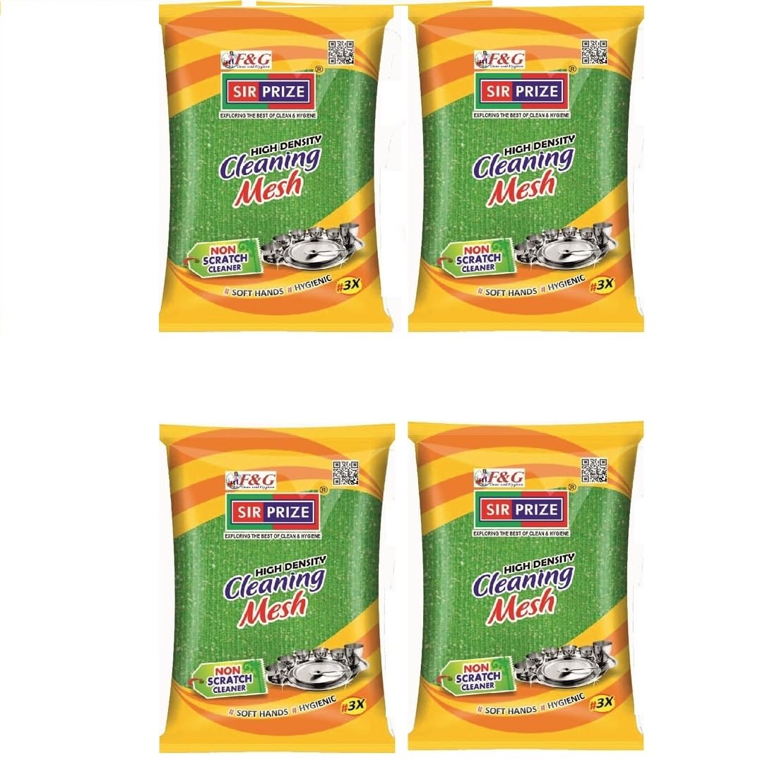See full amazon price history chart for Sir Prize Kitchen Cleaning Mesh Scrub - Foam/Sponge Scratch Proof Scrubber with with Stain Splitter net for All Utensils Type Dish Washing and Heavy and Oily Stains Cleaning - Pack of 4 Sir Prize Kitchen Cleaning Mesh Scrub - Foam/Sponge Scratch Proof Scrubber with with Stain Splitter net for All Utensils Type Dish Washing and Heavy and Oily Stains Cleaning - Pack of 4 (B09RG37716) Amazon Price History, Amazon Price Tracker