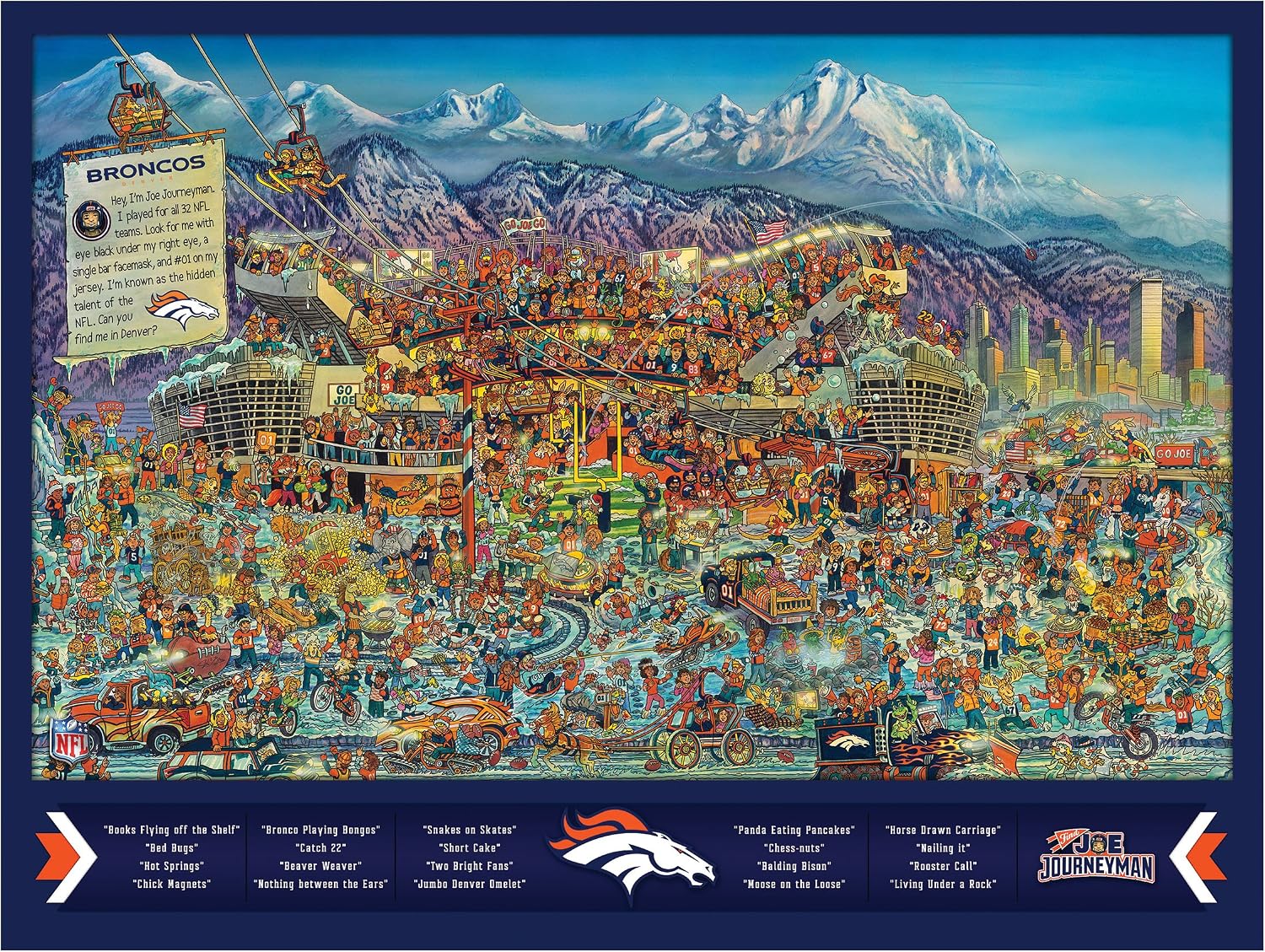 YouTheFan NFL Joe Journeyman 18'' x 24'' 500-Piece Team Puzzle