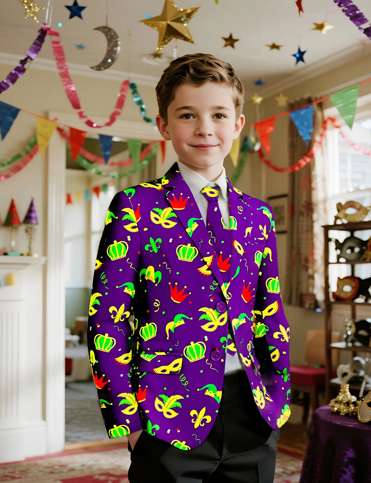 Blazer y corbata para niños 8-16 años miniatura 7