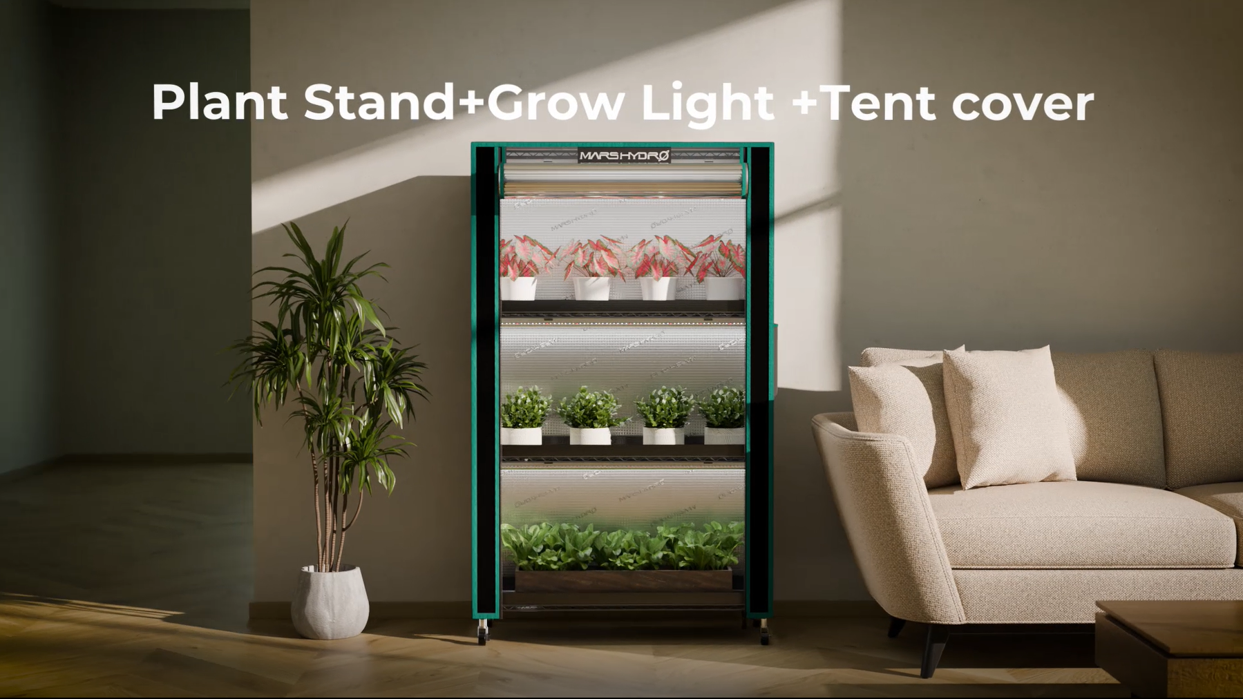 Amazon.com : MARS HYDRO 2025 Plant Stand with Grow Lights 4-Tier
