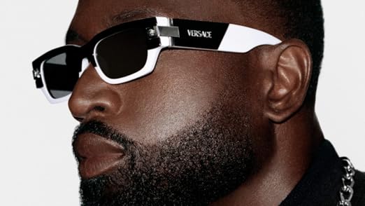 Amazon.com: Versace VE4436U GB1/81 57MM Black/Dark Grey Polarized