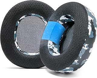 WC Freeze Nova Pro Wireless -  Hybrid Fabric Cooling Gel Replacement Earpads for Steelseries Arctis Nova Pro Wireless by Wicked Cushions, Improved Durability, Thickness & Sound Isolation | Snow Camo