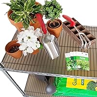 Vista 9 de Seville Classics Tapete protector de alambre ajustable resistente, no adhesivo, para estantes con cable, oficina, cocina, garaje, gris pardo