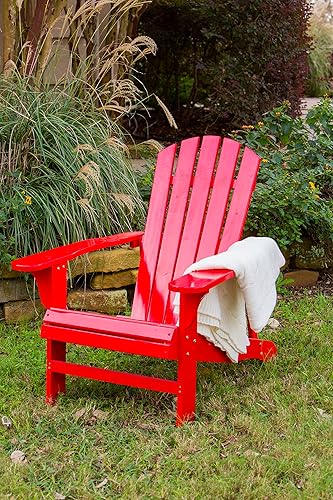 Miniatura 5 de Leigh Country, silla de jardín de tablas de madera., Adirondack, Rojo Rojo -,Blanco,Natural,https://www.amazon.com/dp/undefined