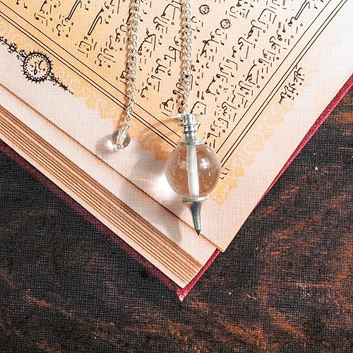 Miniatura 5 de YATSKIA Péndulo de cristal curativo de chakras naturales para adivinación de cristal, piedra de cuarzo transparente, suministros de reiki,