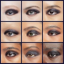 BEPHOLAN Single Matte Black Eyeshadow Palette,Cake Eyeliner Powder Goth Makeup Eyeshadow, Black Gothic Vampire Blood Makeup,Black Rose