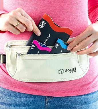 RFID Protection Bundle: Sleeves Set with Color Coding and Hidden Money Belt