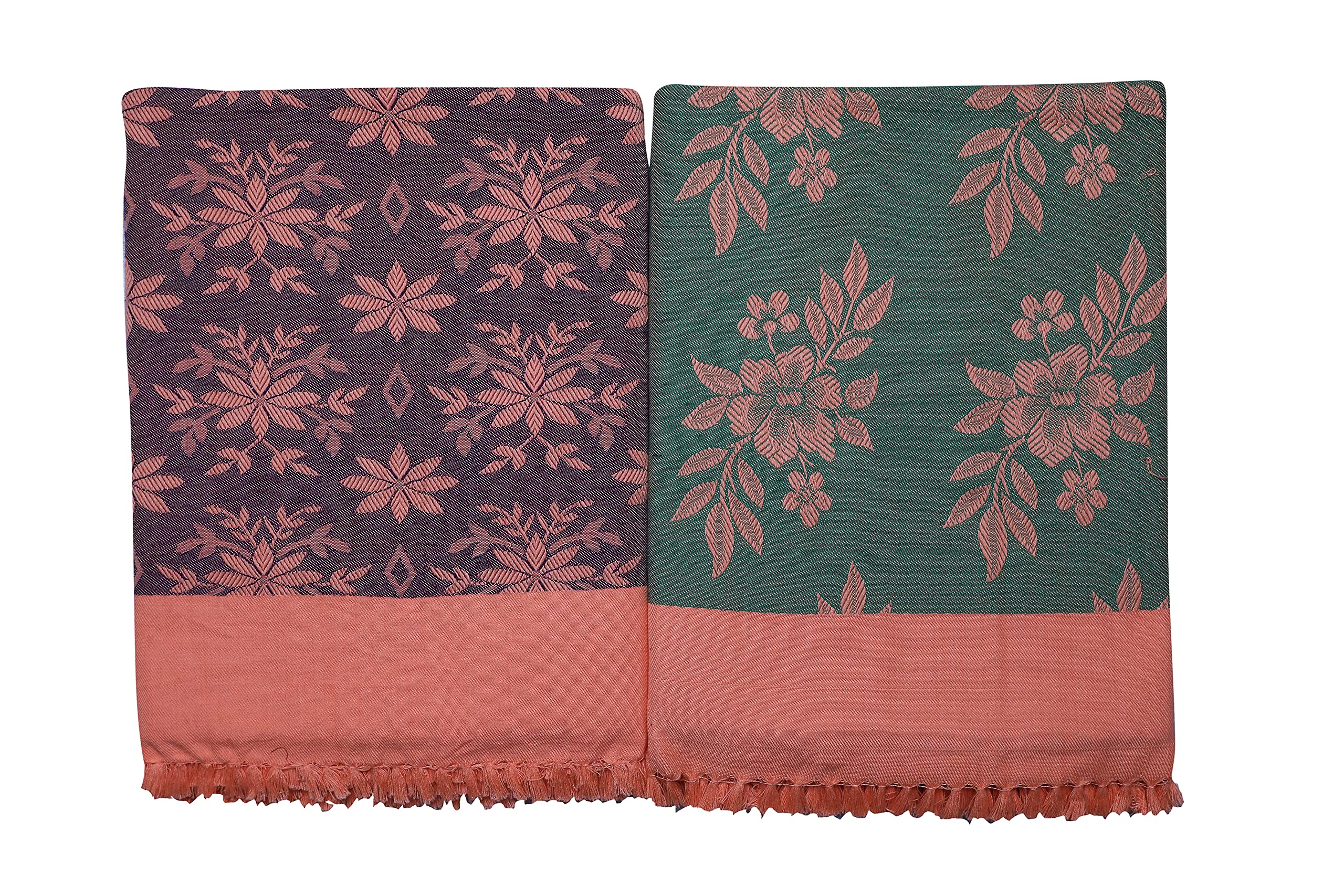 Saagar Tex 100% Cotton Blanket Single Bed | Dohar Blankets for Winter | AC Blanket for Winter | Solapur Chaddar Cotton Blanket | Single Blanket for Summer | Size: 60"x90" | Pack of 2 | Colour: Multi