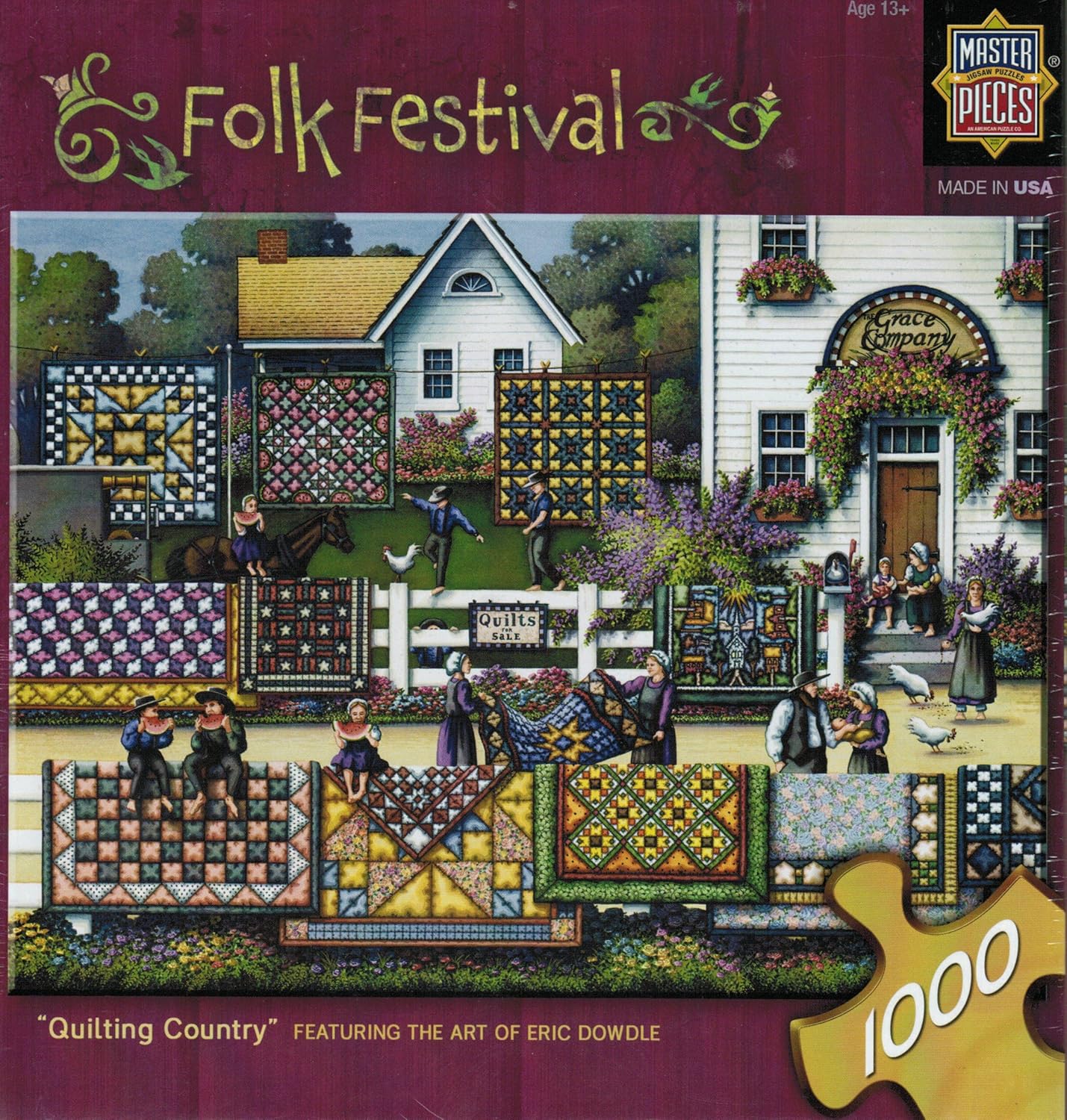 "Quilting Country" 1000 Piece Jigsaw Puzzle
