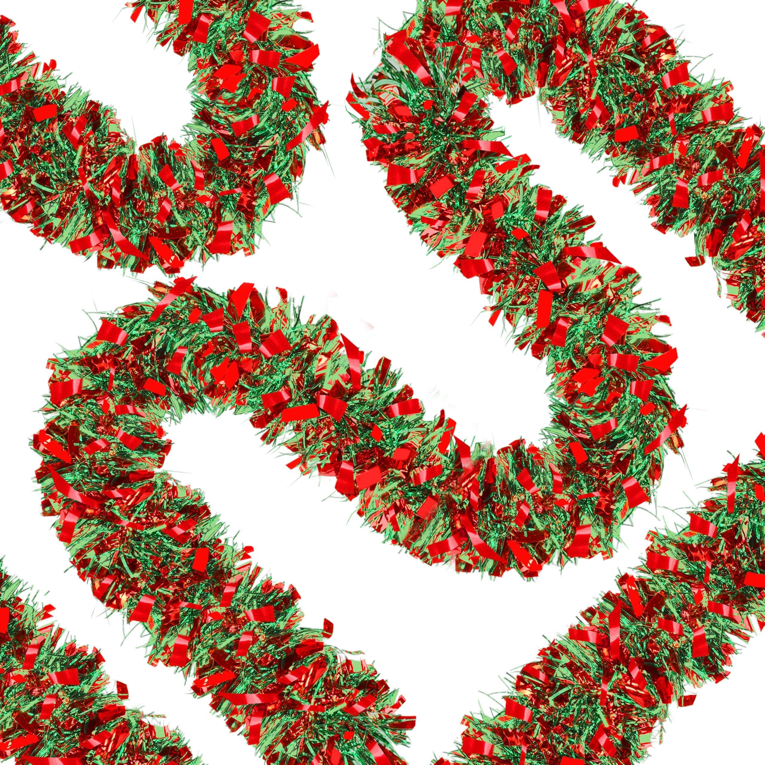 70 Ft Christmas Tinsel Garland Metallic Tinsel Twist Garland Glitter Christmas Tree Hanging Decorations for New Year Party Birthday Holiday Indoor Outdoor Supplies (Mix 3)