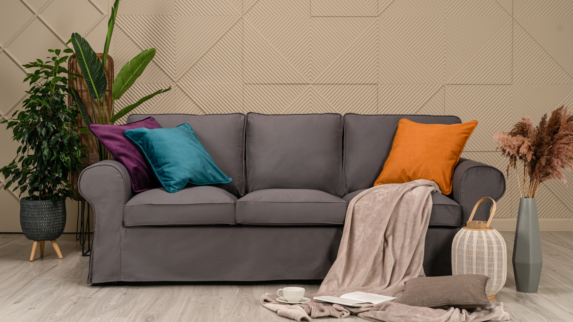 MASTERS OF COVERS - Copridivano compatibile con divano IKEA Ektorp a 3