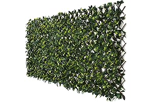 Laurel Leaf Trellis: Expandable Faux Privacy Fence for Enhancing Outdoor Spaces