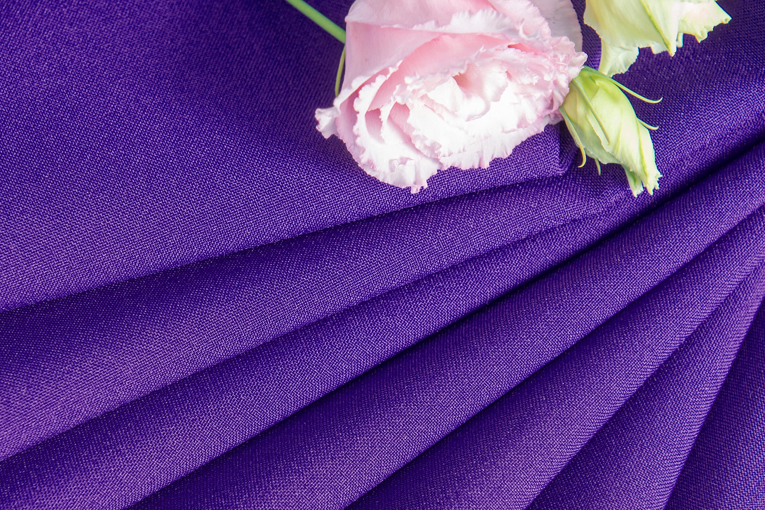 NIBLO Tablecloth Table Runner Table Linen Table Decoration Table Cloth (Purple, Tablecloth - 140 x 200 cm) - Image 4