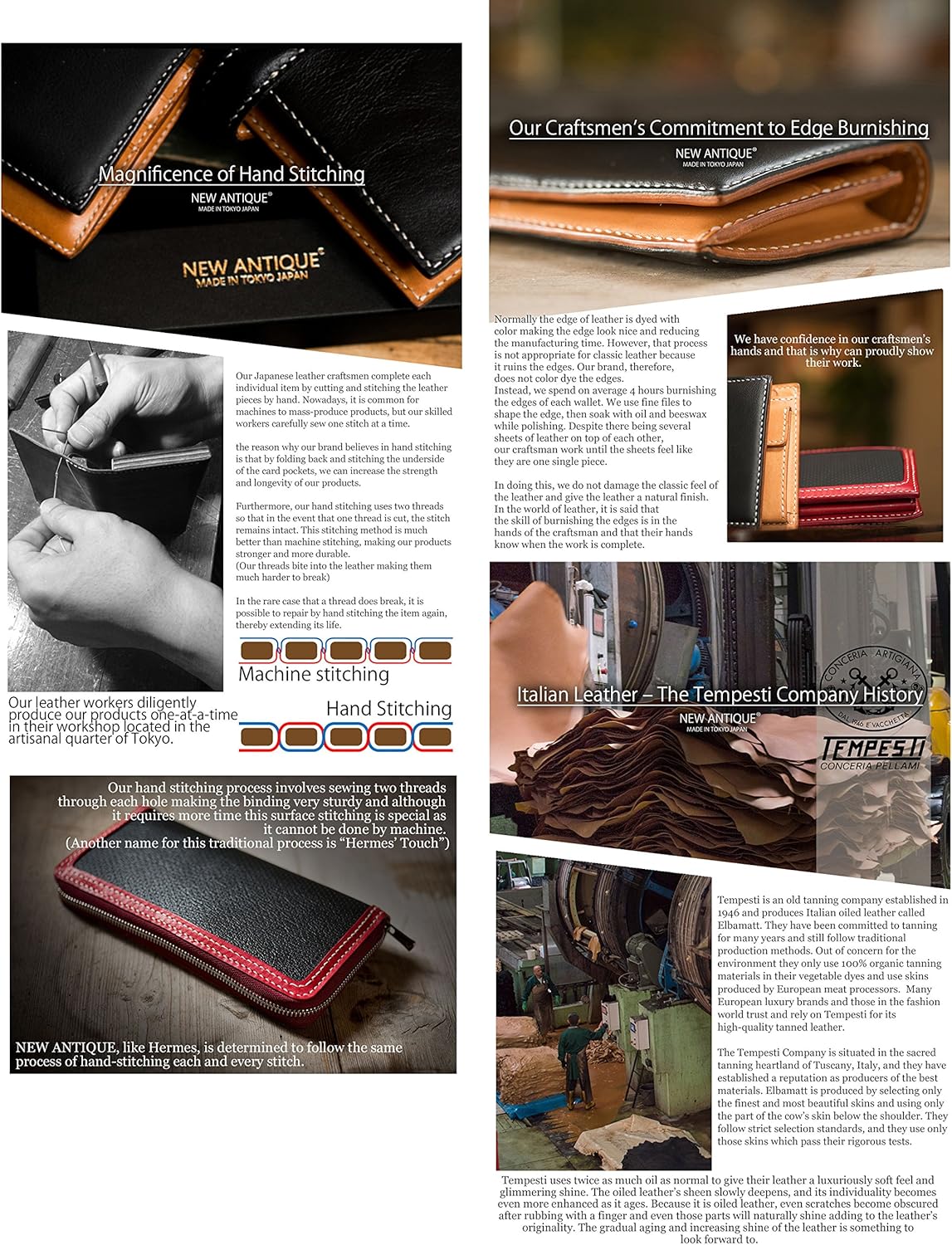 New Antique] メルセデス ベンツ ポルシェ BMW レザー 使用 コインケース 小銭入れ (パンチングネイビー)