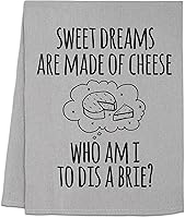 Vista 22 de Moonlight Makers Divertidas toallas de cocina con temática de queso, paños de cocina decorativos hechos a mano de algodón, paño de té absorbente
