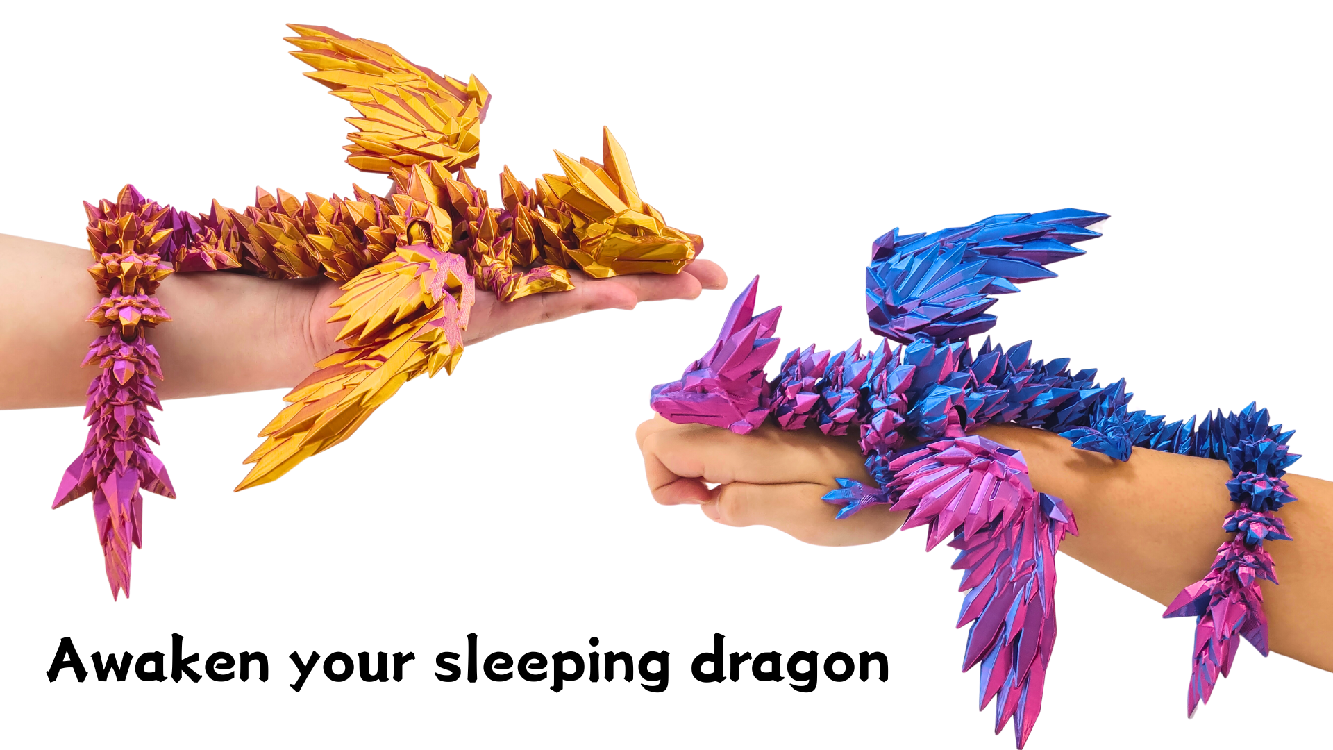 Amazon.com: 3D Printed Dragon - 18 inch Flying Flexible Dragon