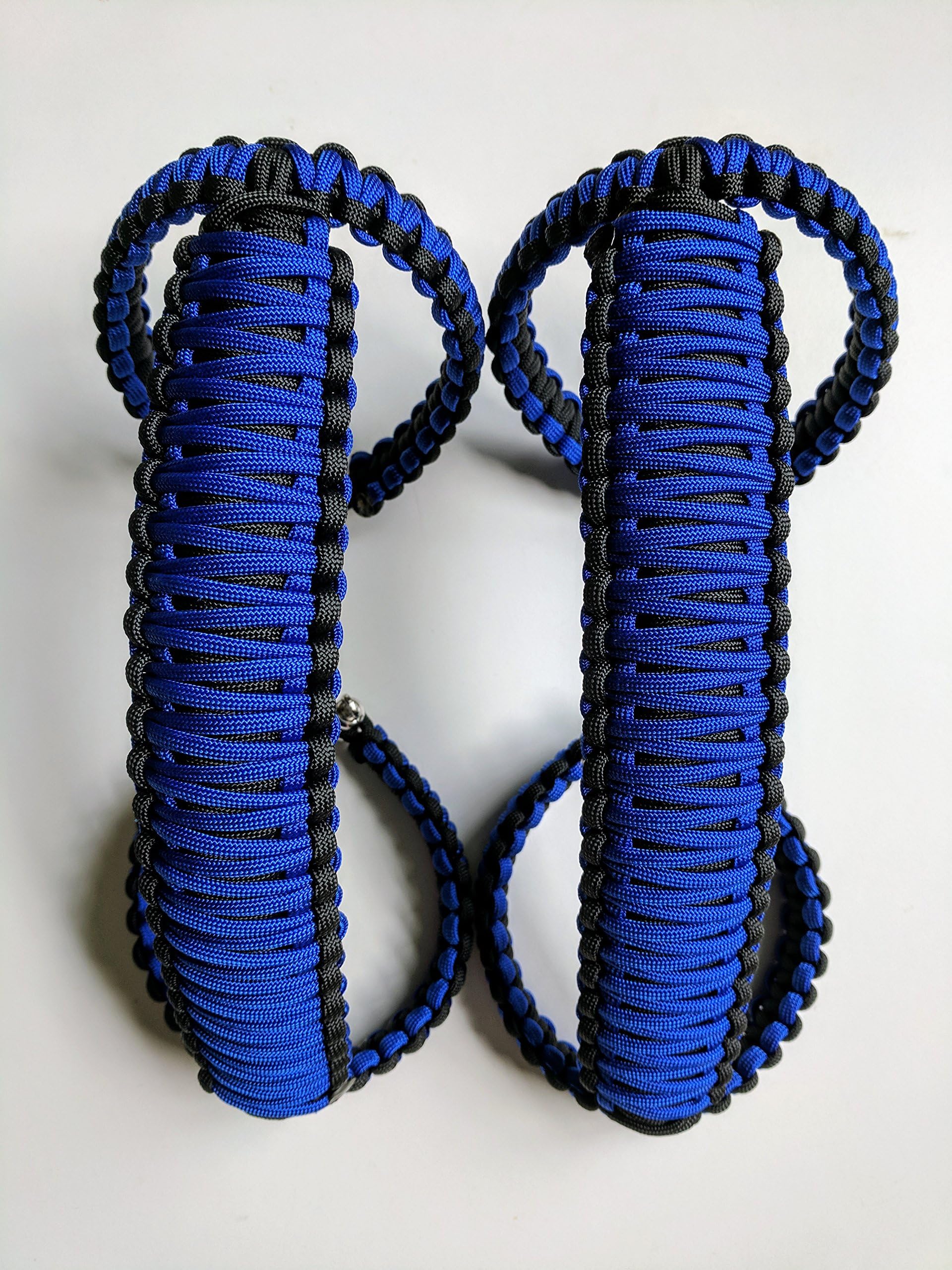 Paracord Roll Bar Grab Handles for Wranglers - Ocean Blue
