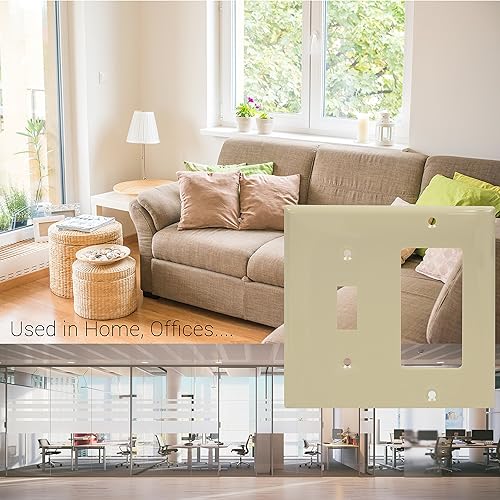 Miniatura 6 de Enerlites decorador de policarbonatoGFCI, tamaño estándar, irrompible, Marfíl