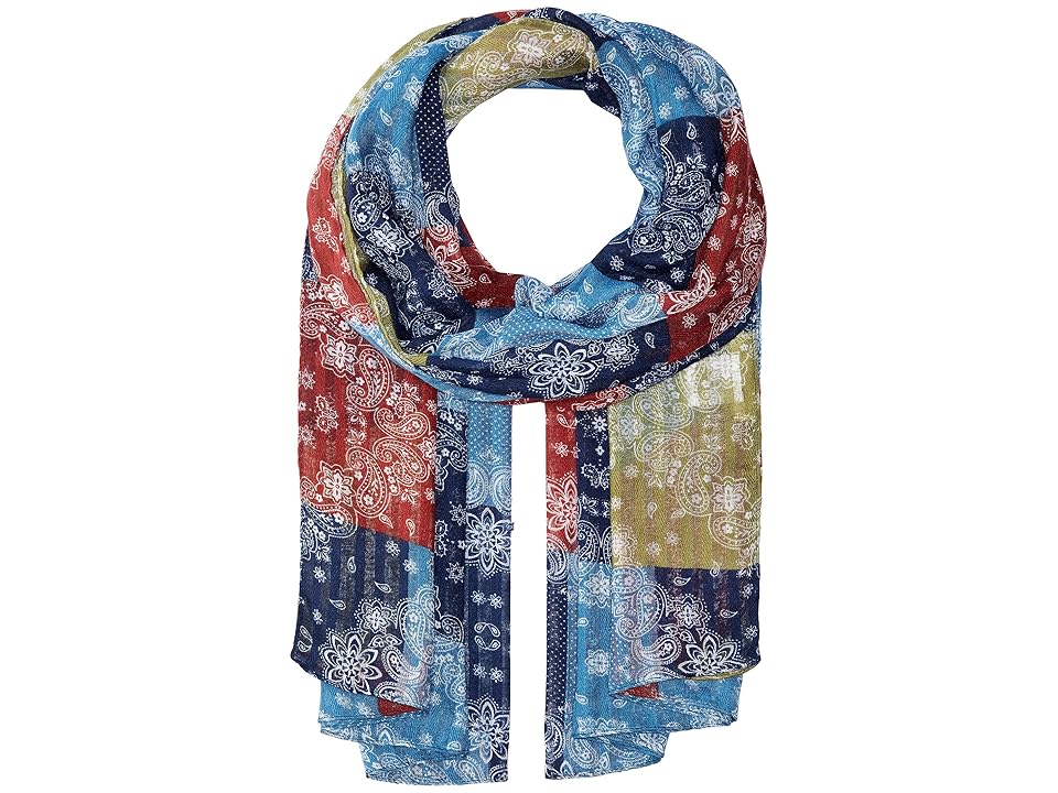 

San Diego Hat Company BSS1728 Woven Paisley Patchwork (Multi) Scarves