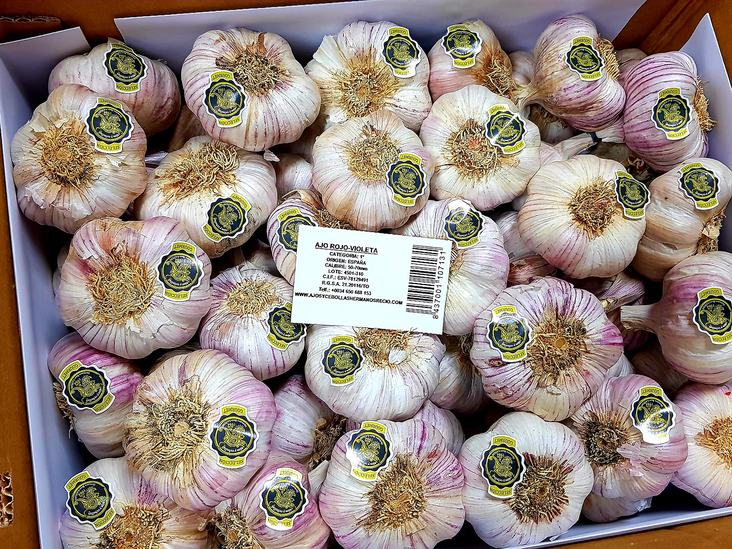 10 kg. Ajo Rojo-Violeta - Selección Gourmet