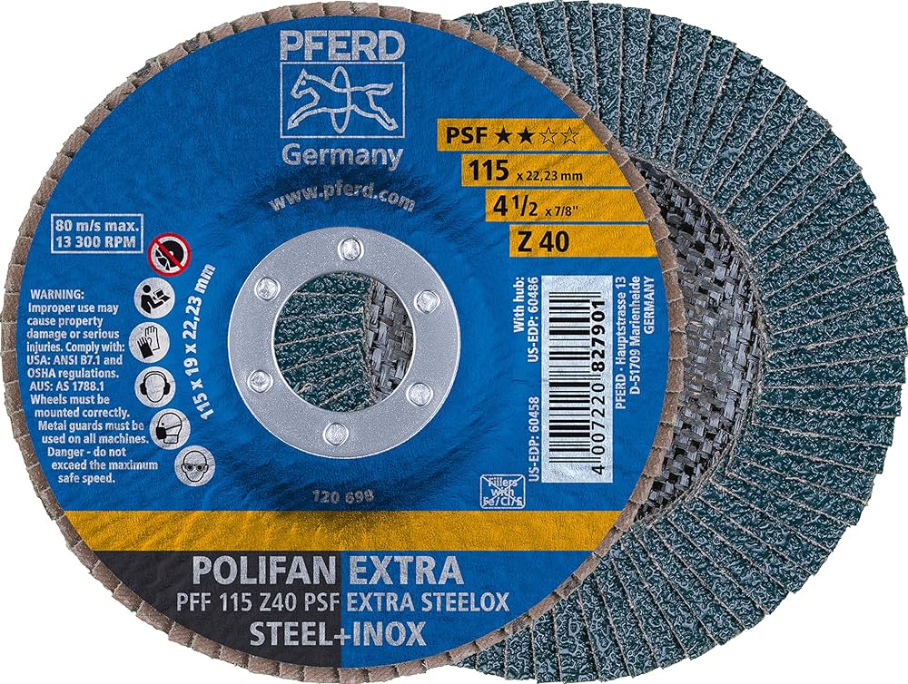 Amazon.co.jp: PFERD 60458 Polifan PSF Z-EXTRA タイプ 27