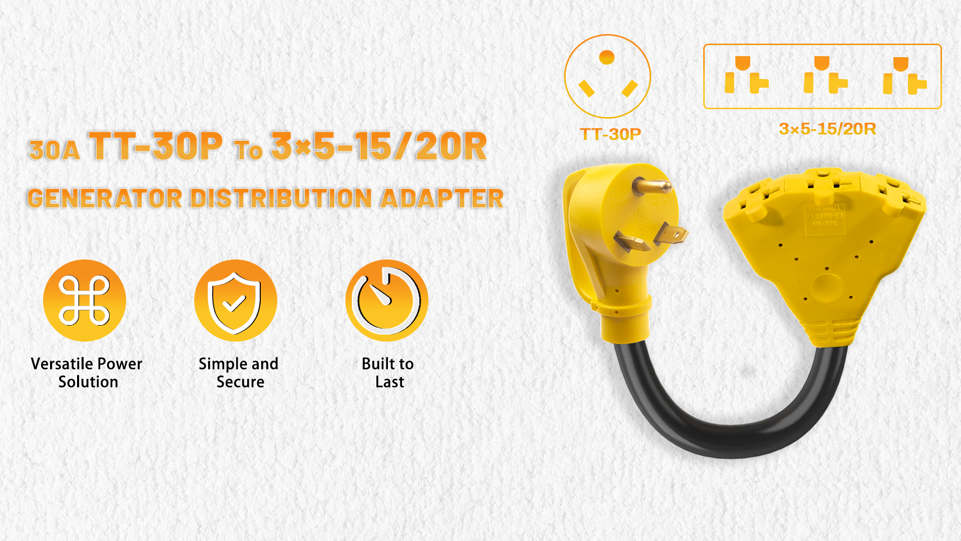 INA2012様　33枚 Amazon.com: Parkworld 60912 NEMA TT-30 Splitter Adapter, RV