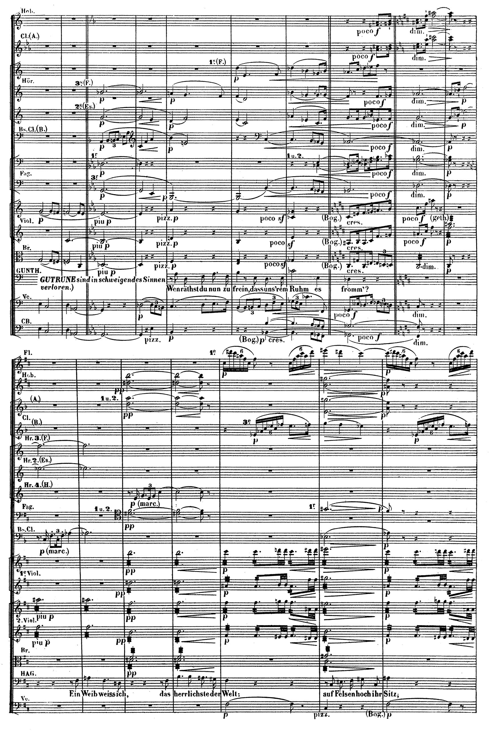 Götterdämmerung. Chœur Mixte et Ensemble. Conducteur