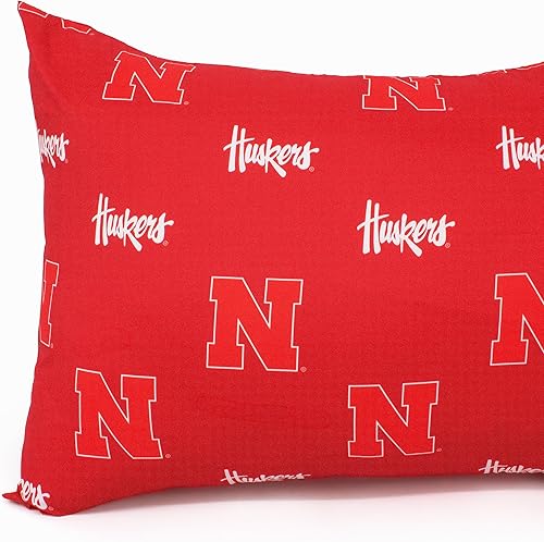 Miniatura 2 de College Covers Everything Comfy Nebraska Cornhuskers - Funda de almohada, 20 x 60 pulgadas, incluye 1 funda de almohada